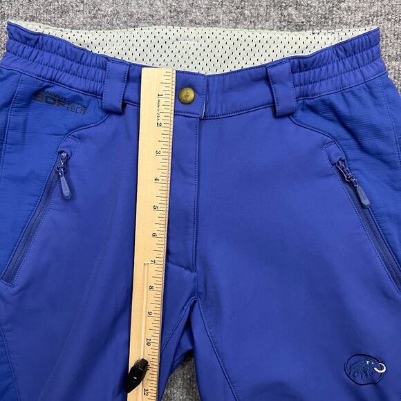 Mammut Ski Snow Pants Women's Size US 4 Blue Hiking Nylon Softech Insulated - Picture 14 of 15